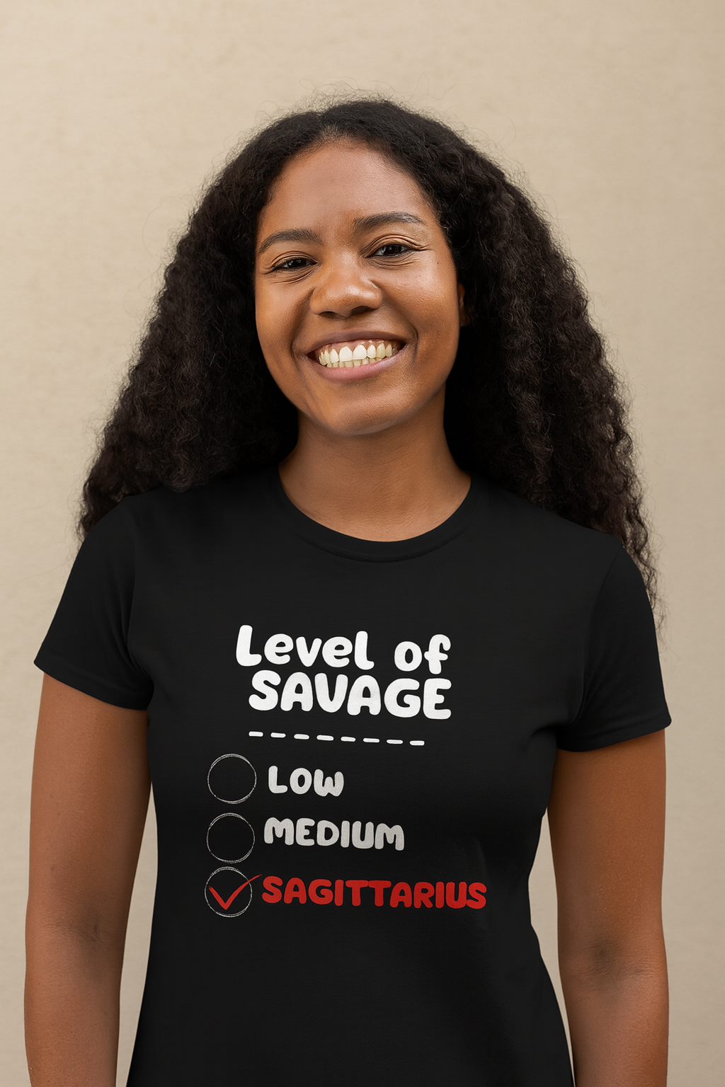 Savage Sagittarius Women's Tee, Astrology T-Shirt, Zodiac Sign Shirts, Horoscope Gifts, Casual Wear, Birthday Gift