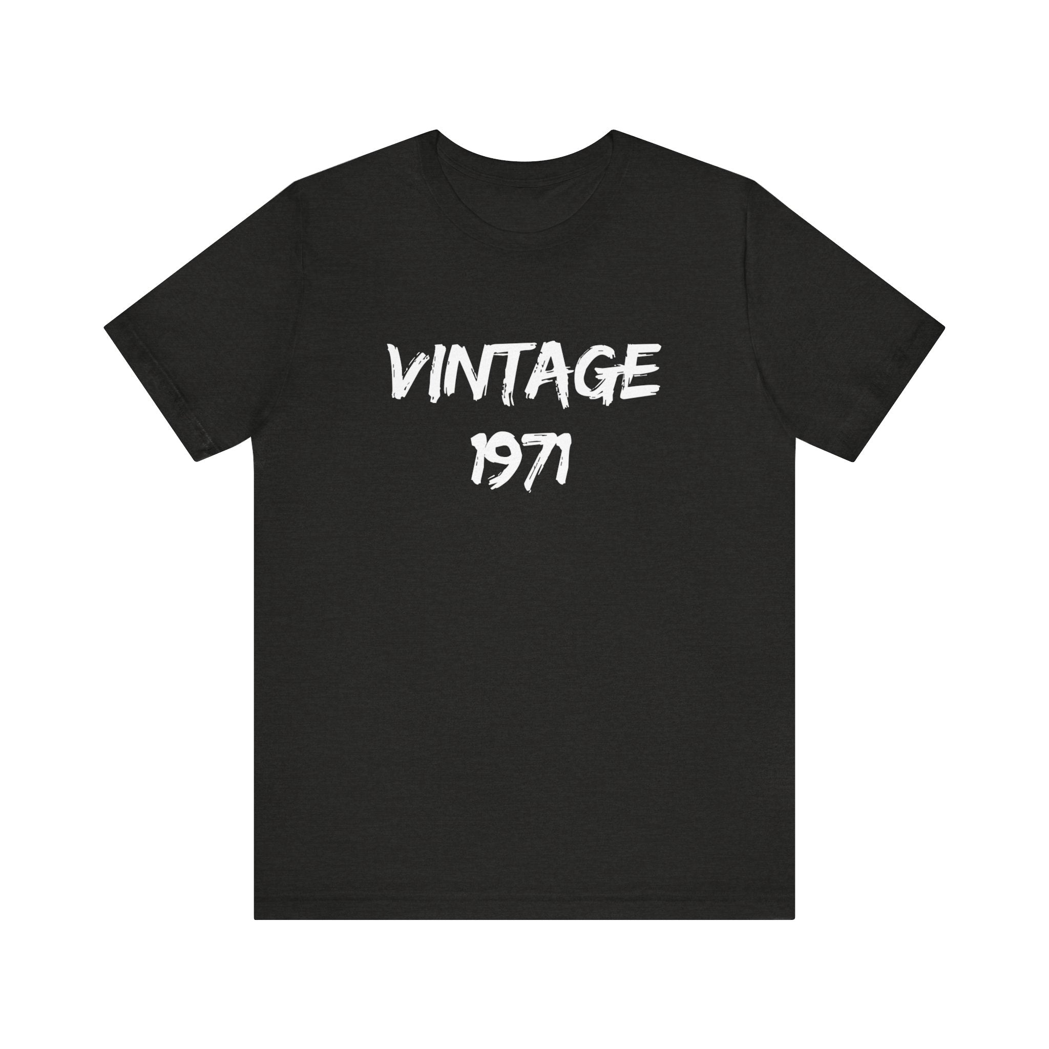 Vintage 1971 Unisex Jersey Tee, Retro Graphic Shirt, Birthday Gift, Casual Wear, Nostalgic Fashion, Summer Top