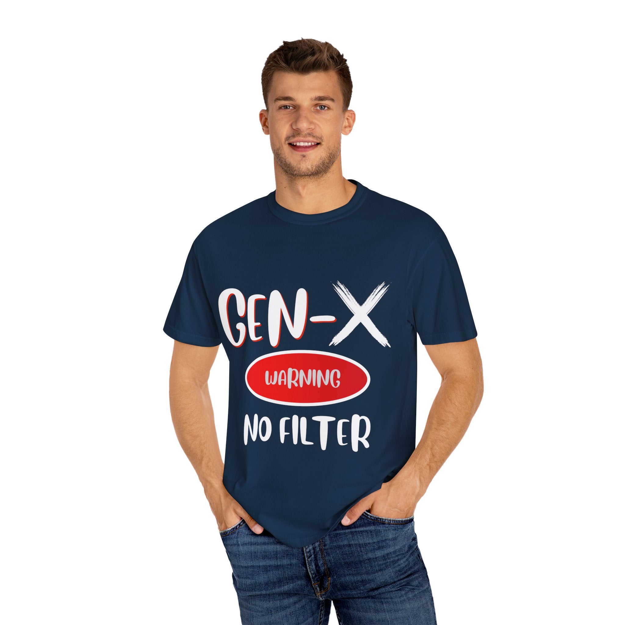 GEN-X Warning Graphic T-Shirt, Unisex Casual Tee, Trendy Everyday Wear, Gift for Friends, Summer Statement Shirt