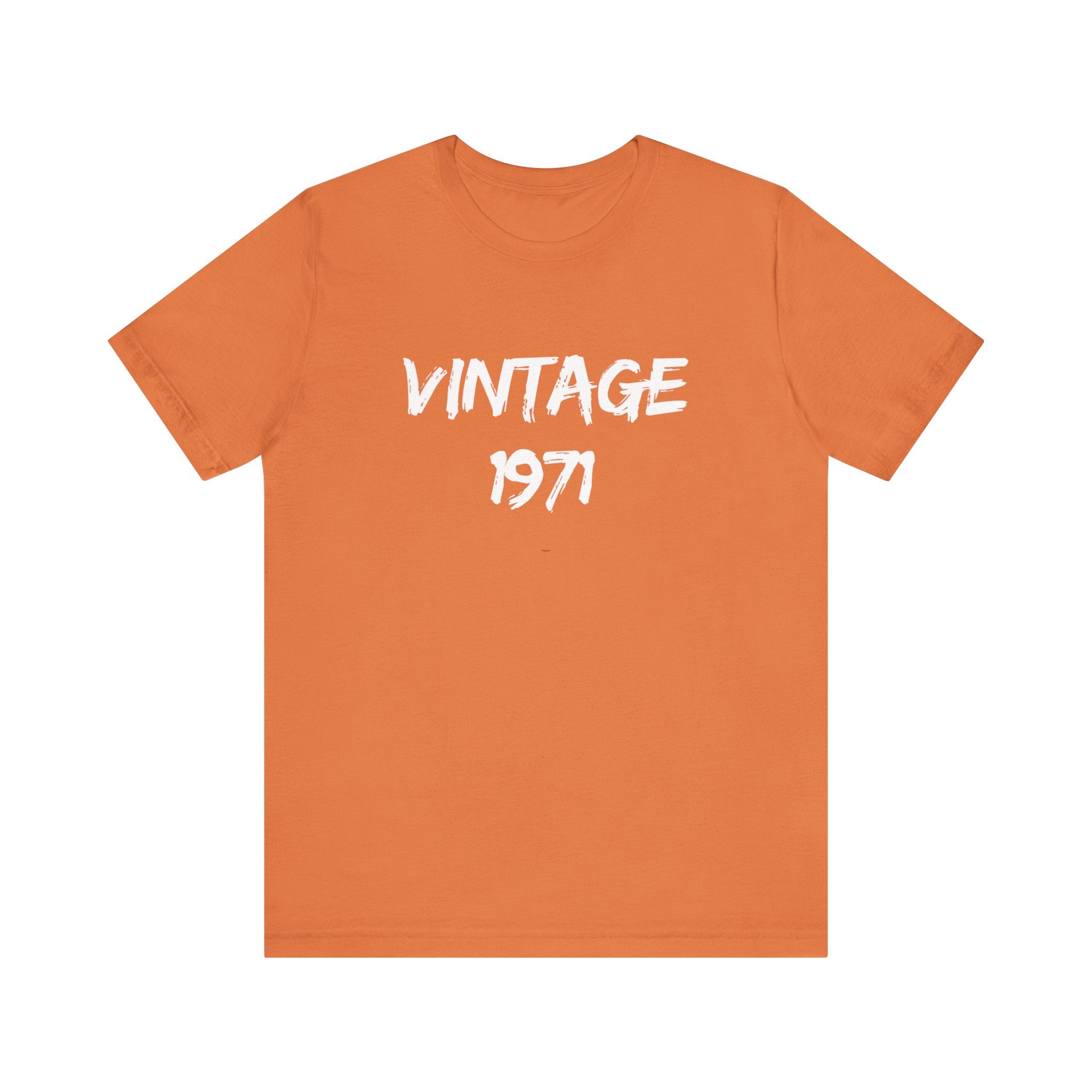 Vintage 1971 Unisex Jersey Tee, Retro Graphic Shirt, Birthday Gift, Casual Wear, Nostalgic Fashion, Summer Top