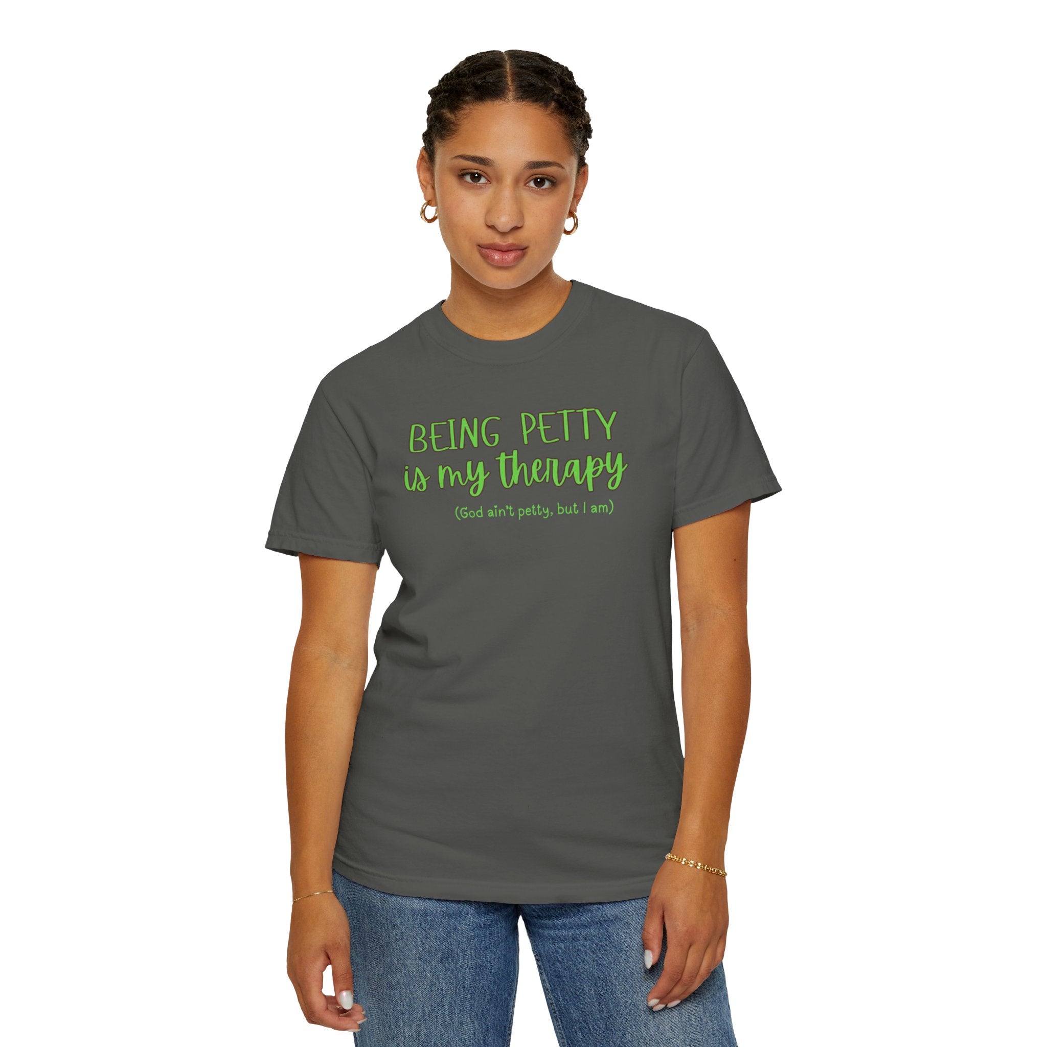 Petty Therapy T-Shirt, Fun T-Shirt, Unisex Tee, Gift for Friends, Self-Care Apparel, Casual Wear