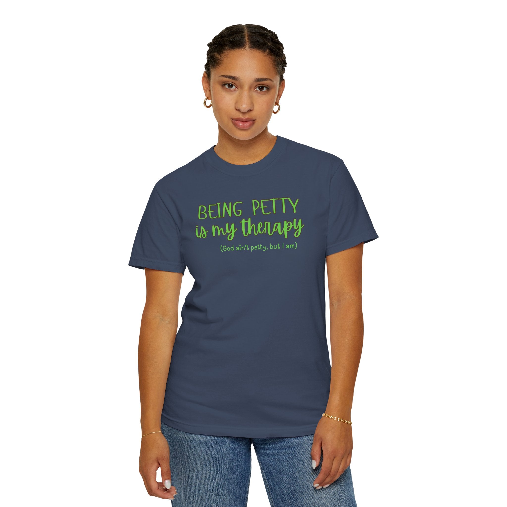 Petty Therapy T-Shirt, Fun T-Shirt, Unisex Tee, Gift for Friends, Self-Care Apparel, Casual Wear