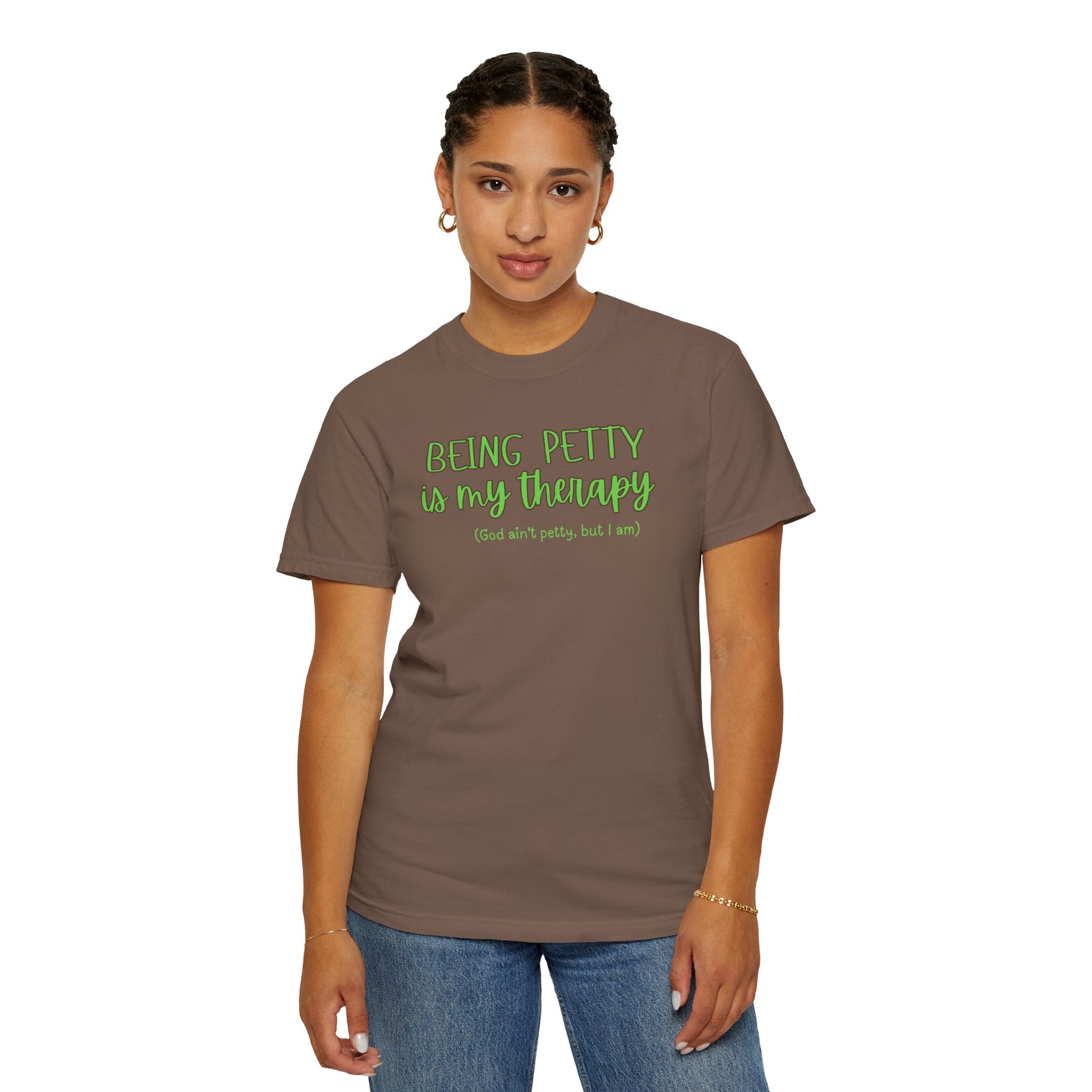 Petty Therapy T-Shirt, Fun T-Shirt, Unisex Tee, Gift for Friends, Self-Care Apparel, Casual Wear