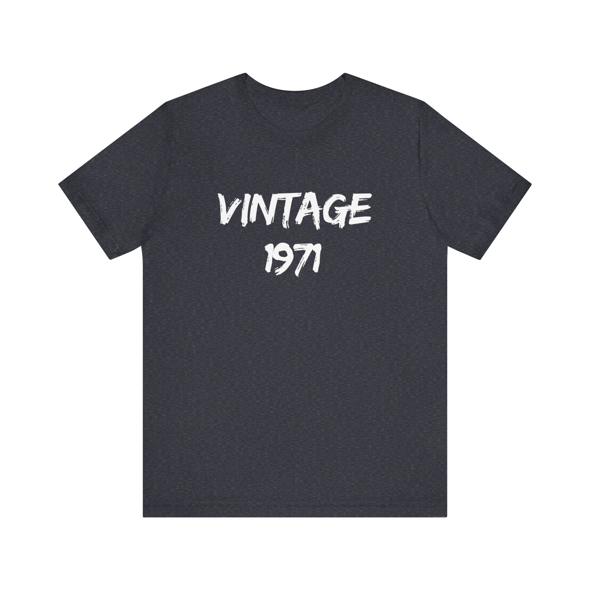 Vintage 1971 Unisex Jersey Tee, Retro Graphic Shirt, Birthday Gift, Casual Wear, Nostalgic Fashion, Summer Top