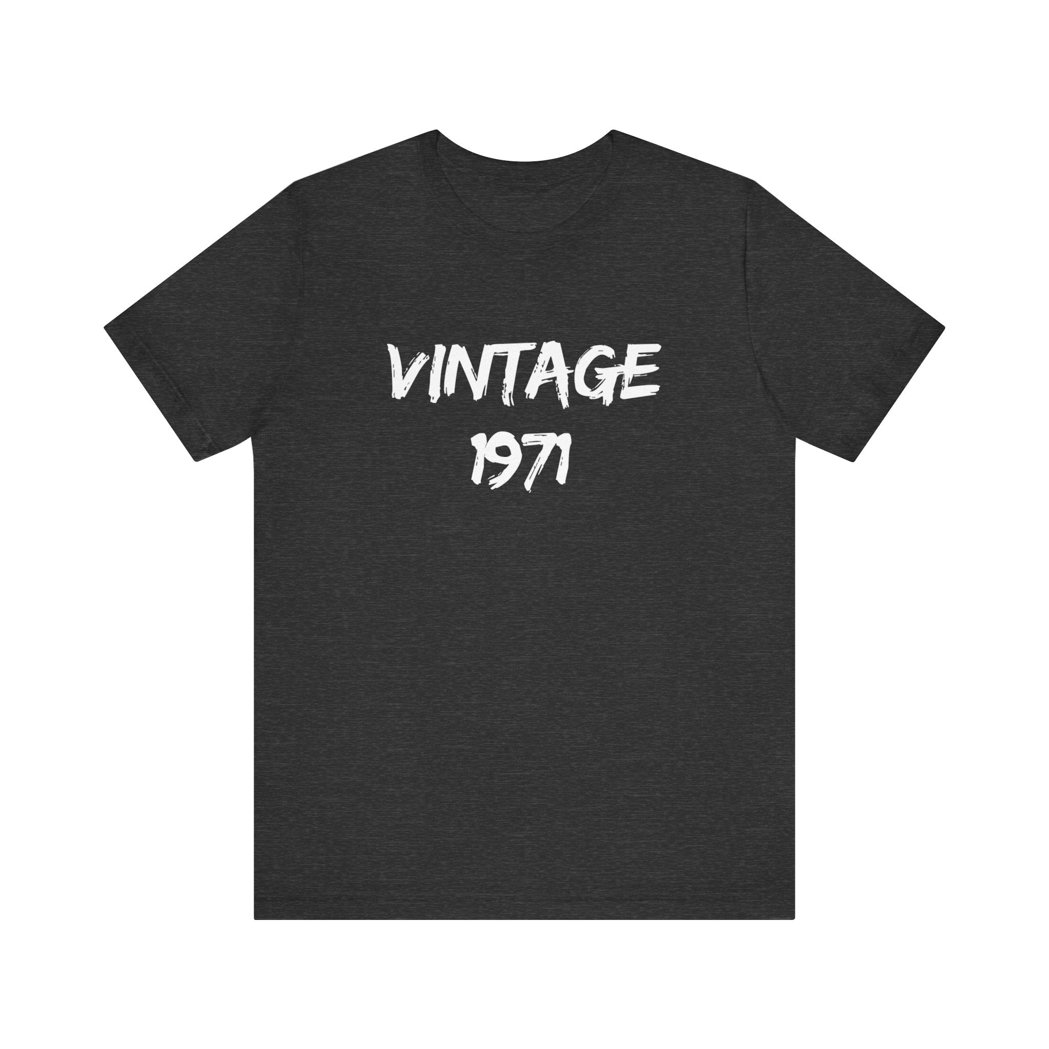 Vintage 1971 Unisex Jersey Tee, Retro Graphic Shirt, Birthday Gift, Casual Wear, Nostalgic Fashion, Summer Top