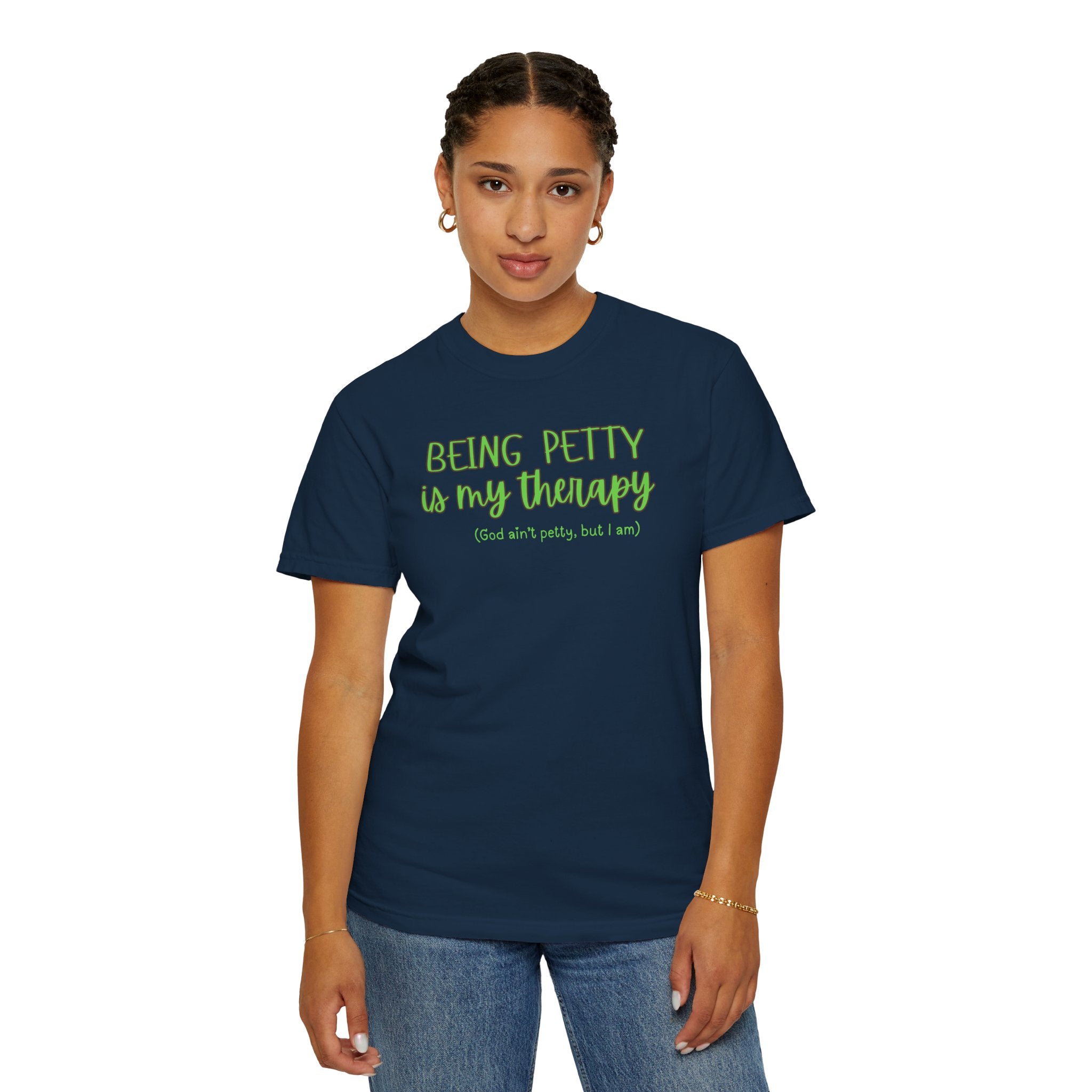 Petty Therapy T-Shirt, Fun T-Shirt, Unisex Tee, Gift for Friends, Self-Care Apparel, Casual Wear