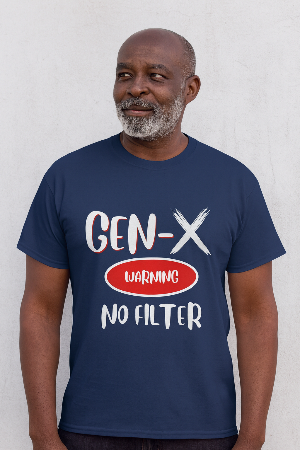 GEN-X Warning Graphic T-Shirt, Unisex Casual Tee, Trendy Everyday Wear, Gift for Friends, Summer Statement Shirt
