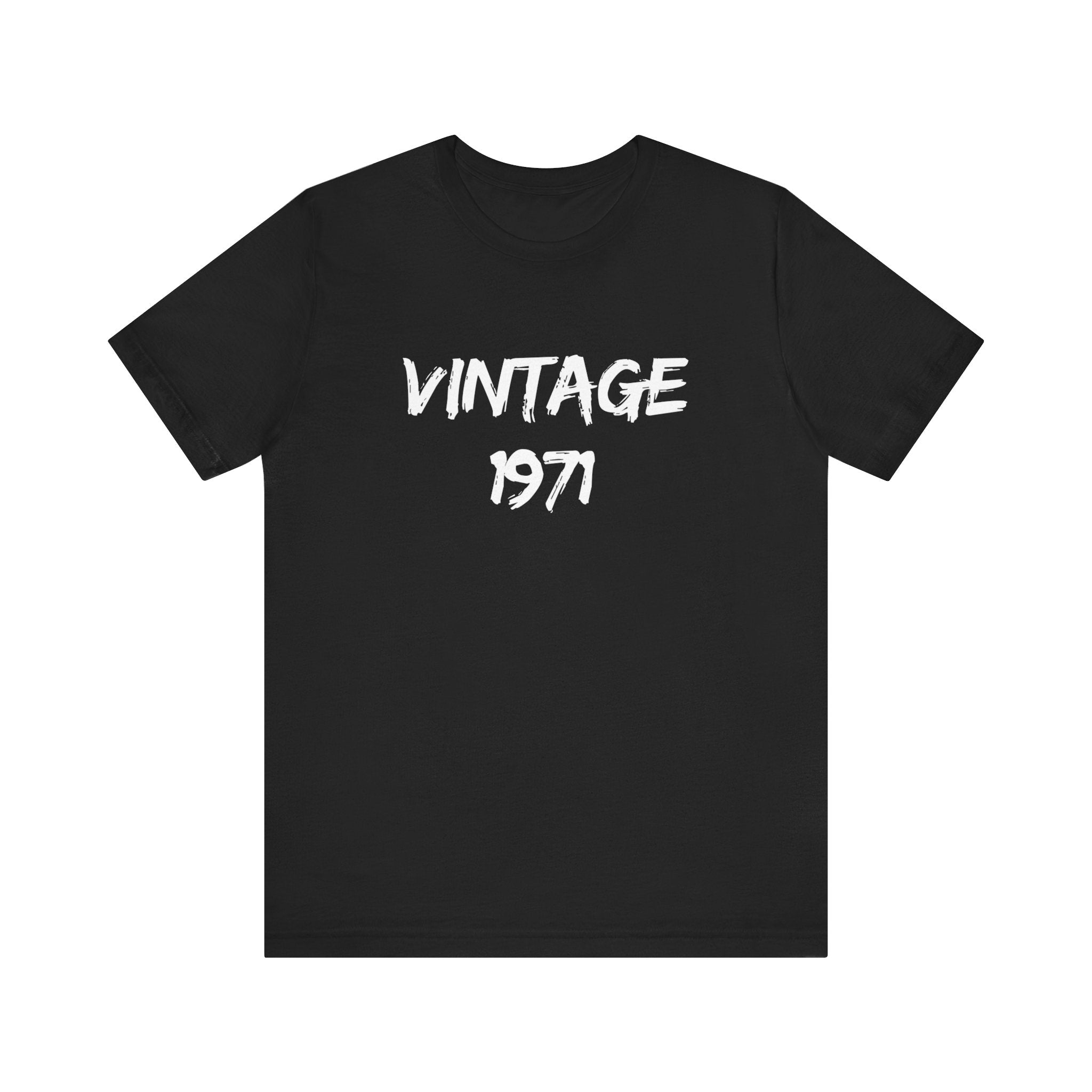 Vintage 1971 Unisex Jersey Tee, Retro Graphic Shirt, Birthday Gift, Casual Wear, Nostalgic Fashion, Summer Top