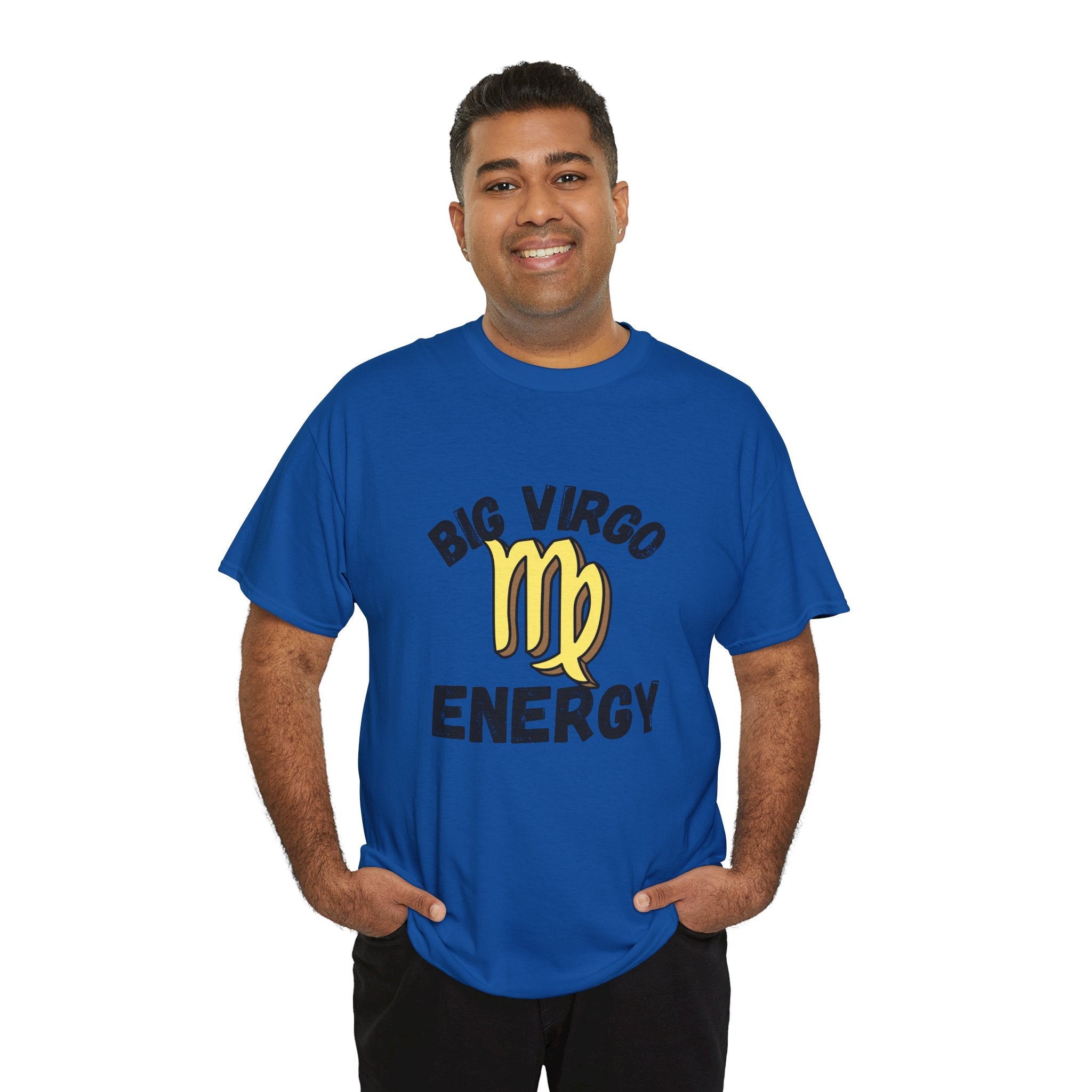 Big Virgo Energy Unisex Heavy Cotton Tee for Astrology Lovers, Zodiac Signs Shirt, Horoscope Gift, Casual Wear, Star Sign Apparel