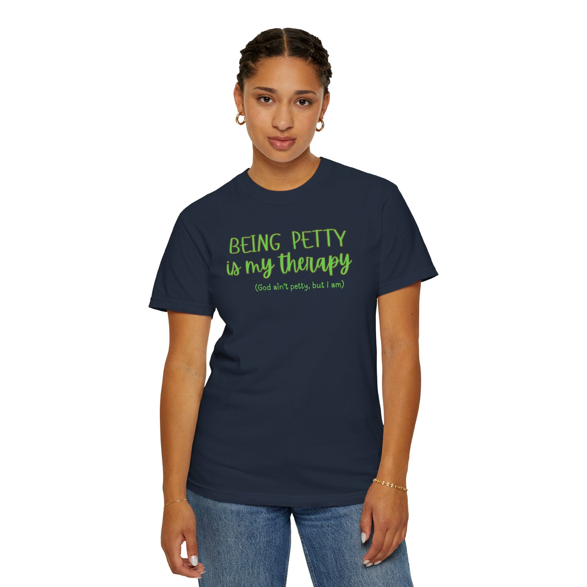 Petty Therapy T-Shirt, Fun T-Shirt, Unisex Tee, Gift for Friends, Self-Care Apparel, Casual Wear