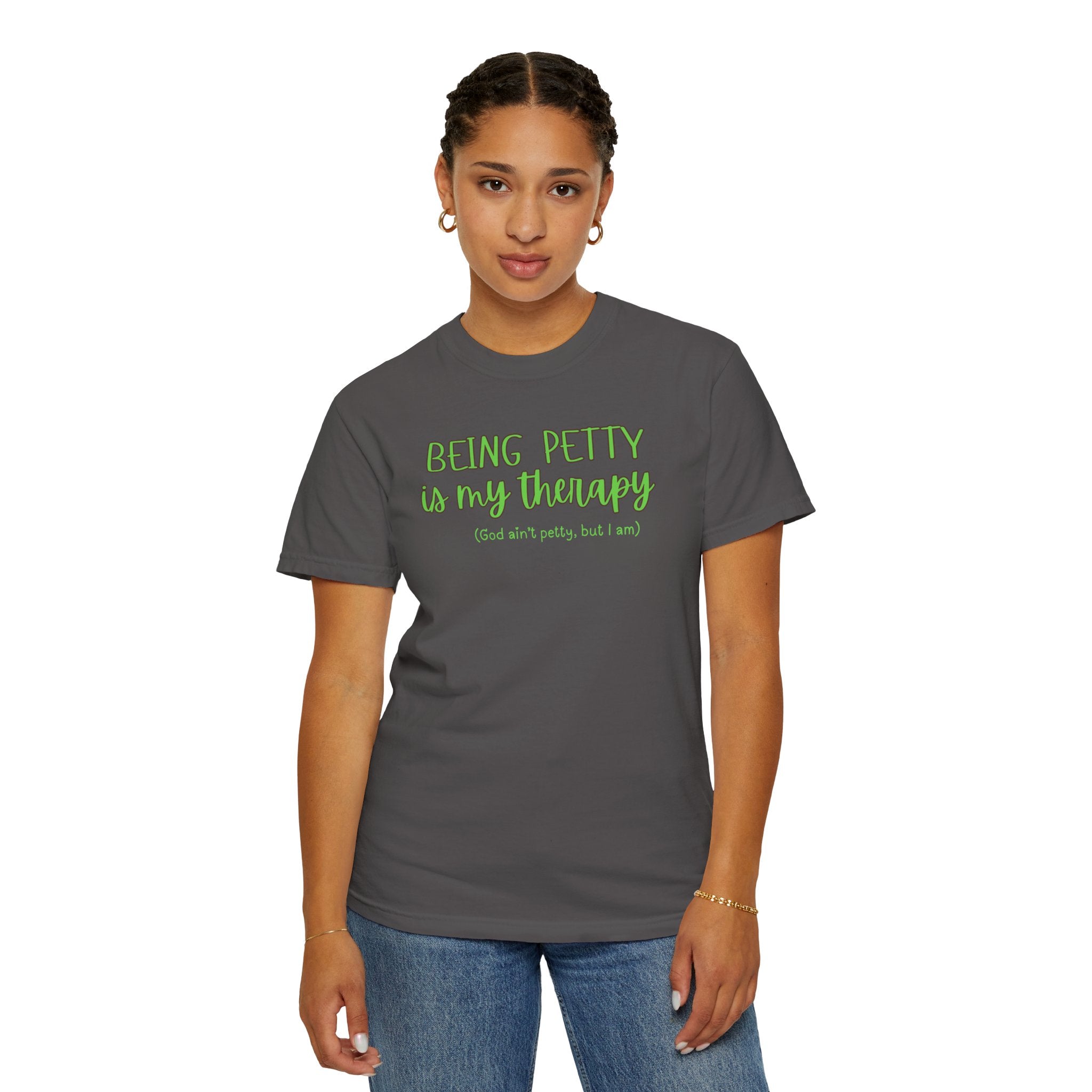 Petty Therapy T-Shirt, Fun T-Shirt, Unisex Tee, Gift for Friends, Self-Care Apparel, Casual Wear