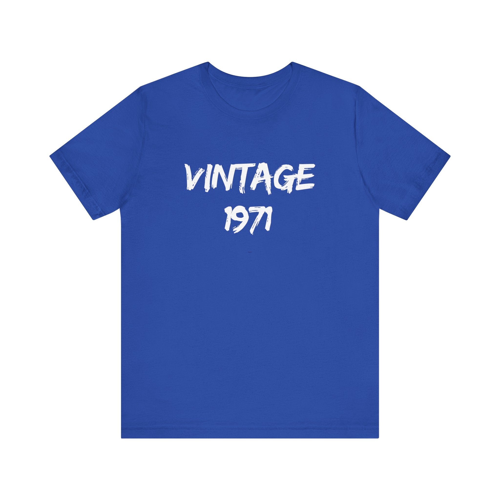 Vintage 1971 Unisex Jersey Tee, Retro Graphic Shirt, Birthday Gift, Casual Wear, Nostalgic Fashion, Summer Top