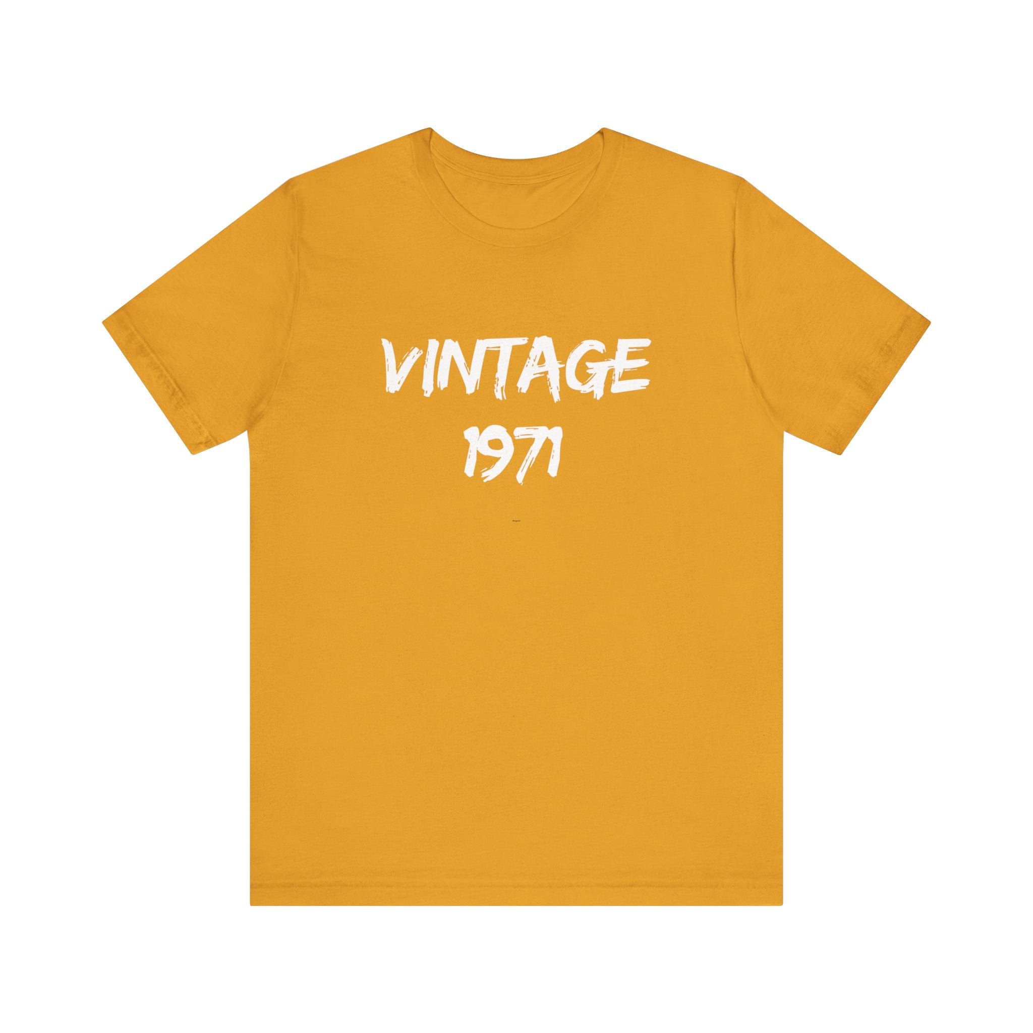 Vintage 1971 Unisex Jersey Tee, Retro Graphic Shirt, Birthday Gift, Casual Wear, Nostalgic Fashion, Summer Top
