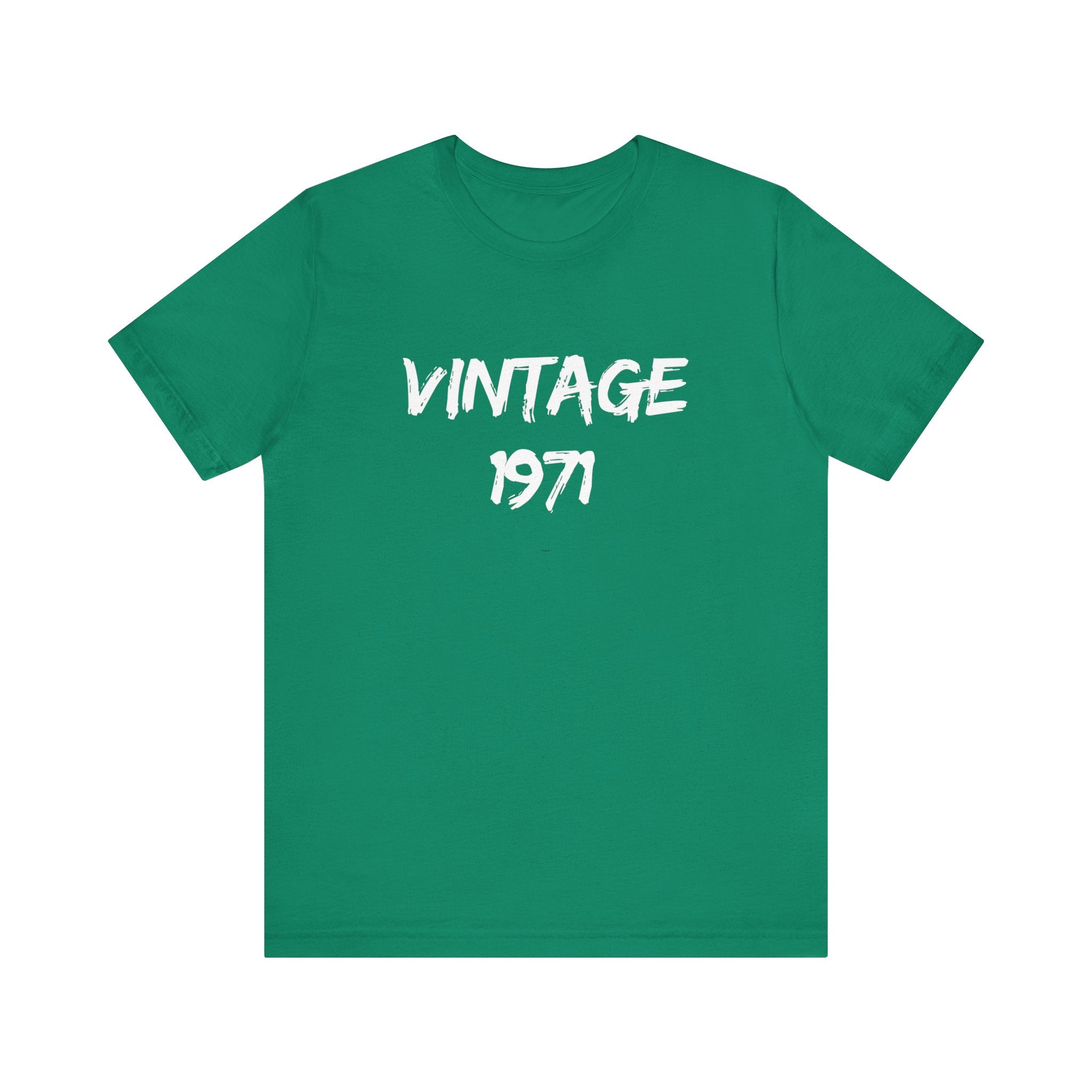 Vintage 1971 Unisex Jersey Tee, Retro Graphic Shirt, Birthday Gift, Casual Wear, Nostalgic Fashion, Summer Top